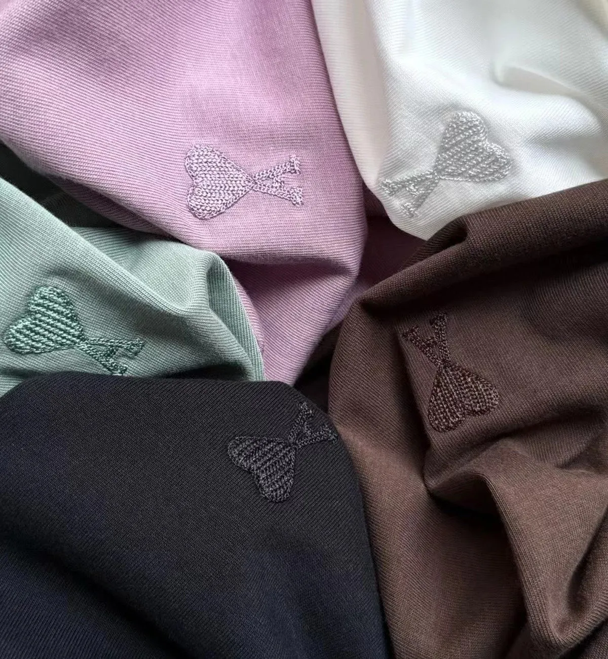 Ami Paric Basic Logo Embroidered T-Shirt