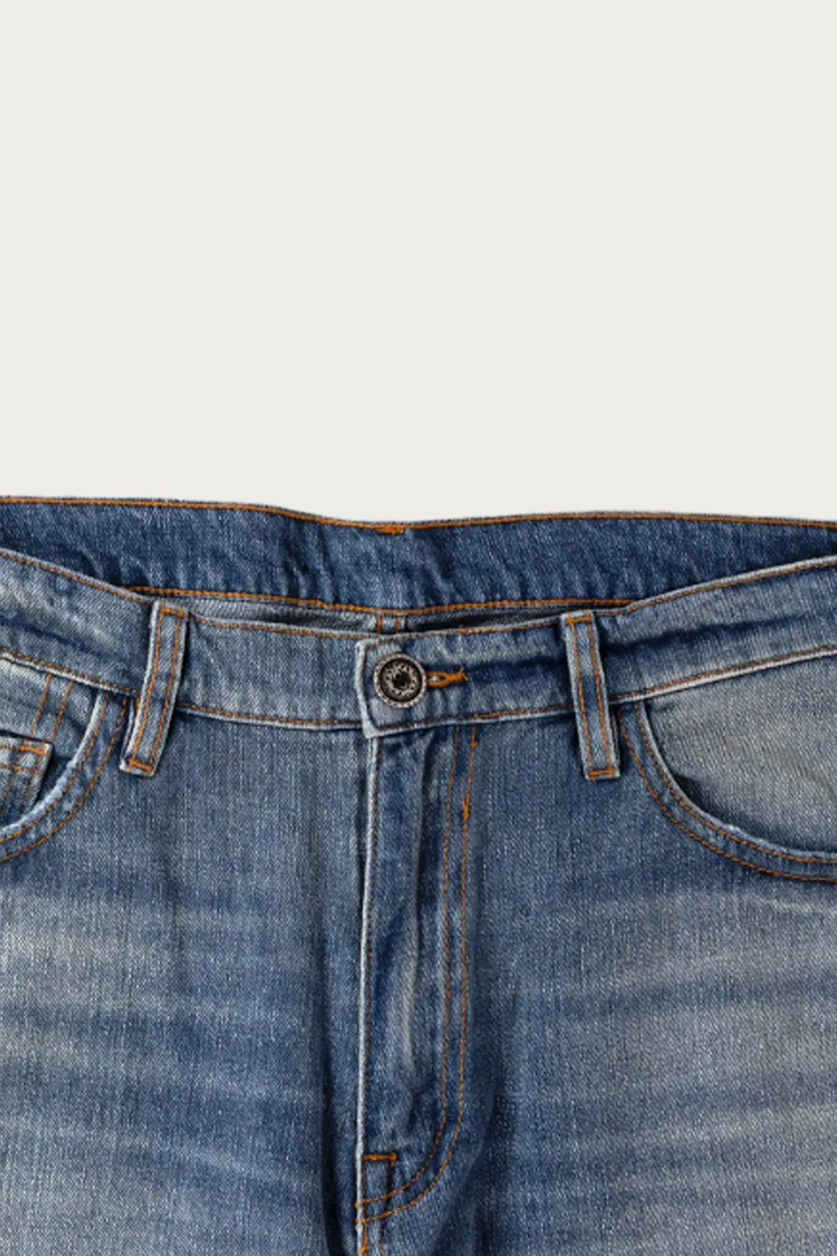 Baggy Fit Jean - Mid Wash Repair
