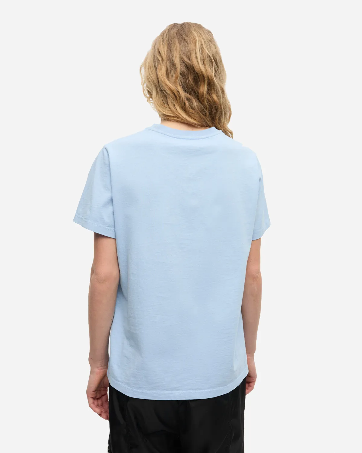 Basic Cotton Jersey Animals Relaxed T-shirt - Chambray Blue