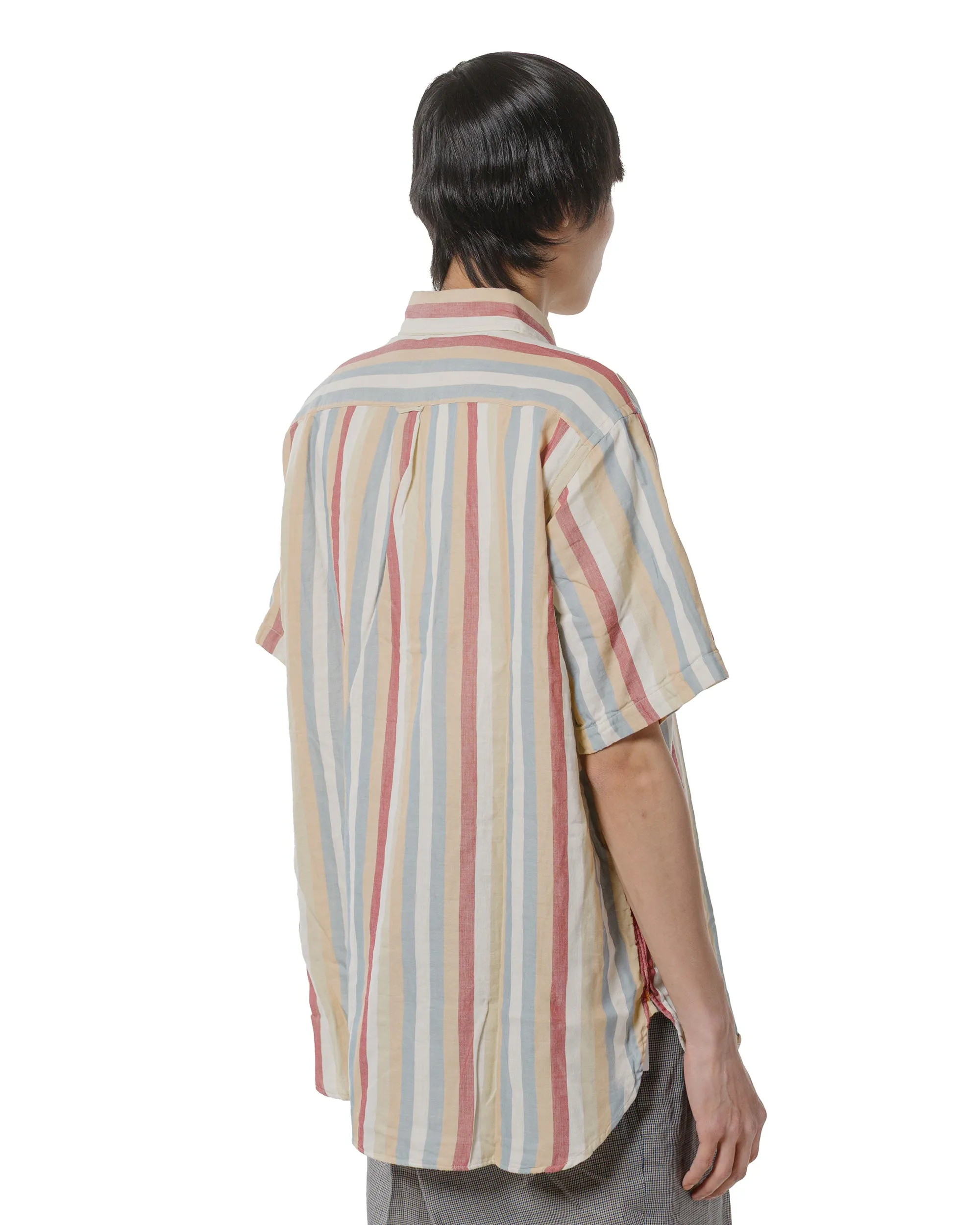 Beams Plus B.D. Classic-Fit Multi Stripe Double Gauze Beige