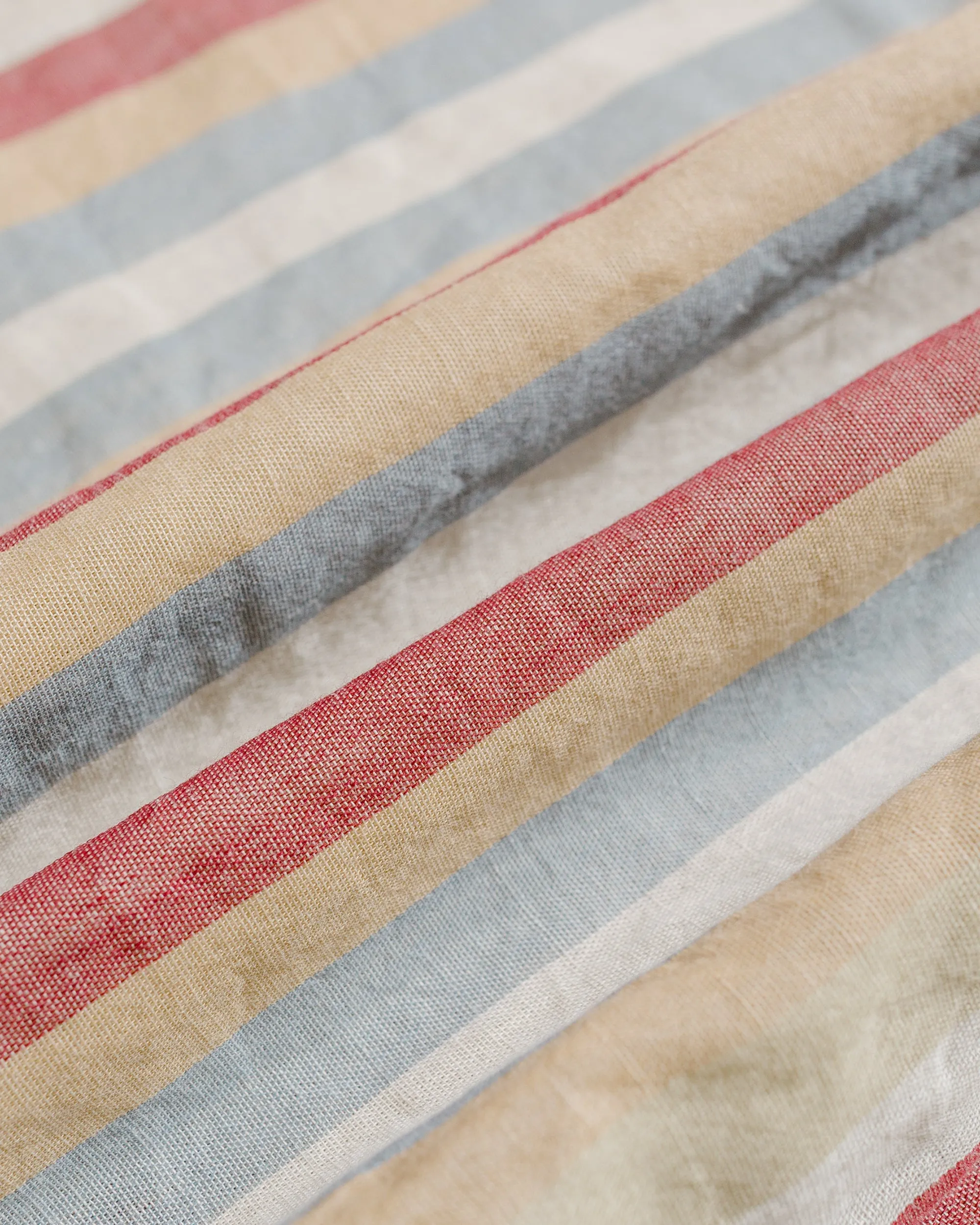 Beams Plus B.D. Classic-Fit Multi Stripe Double Gauze Beige