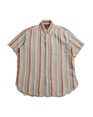 Beams Plus B.D. Classic-Fit Multi Stripe Double Gauze Beige