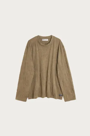 Big Longsleeve - Olive Crinkle Jersey