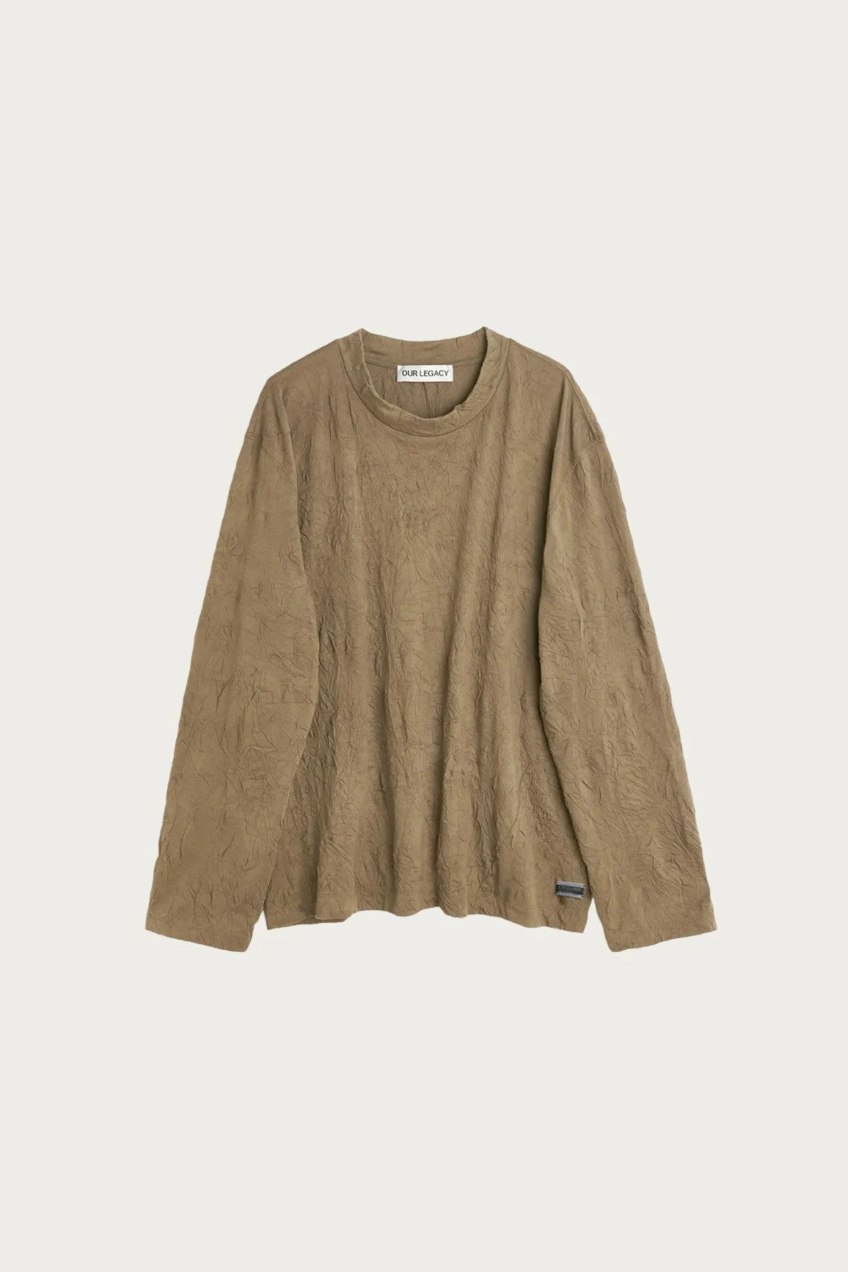 Big Longsleeve - Olive Crinkle Jersey