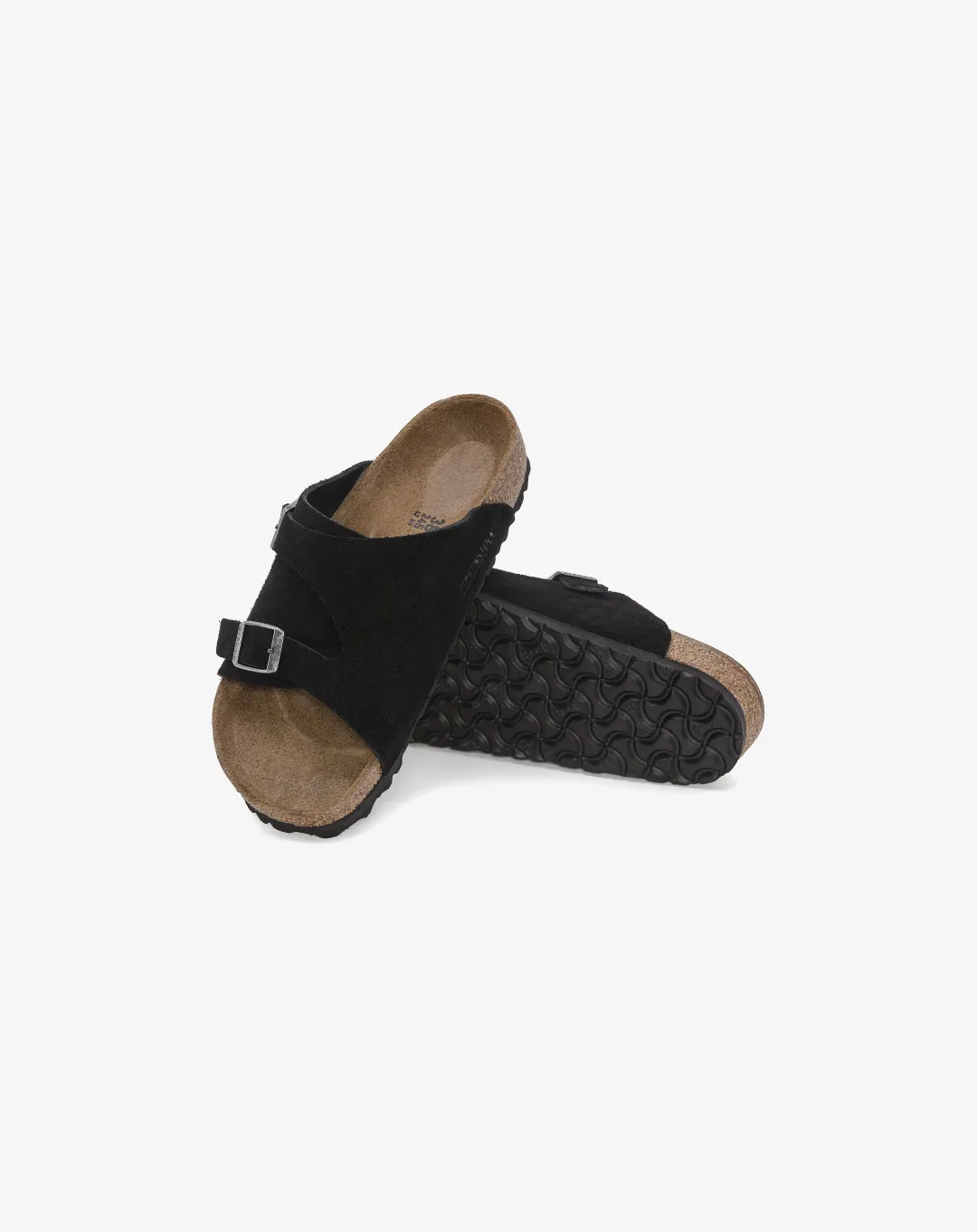 Birkenstock Zrich Suede Leather Sandal Black