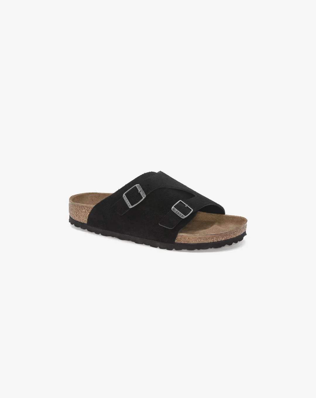 Birkenstock Zrich Suede Leather Sandal Black