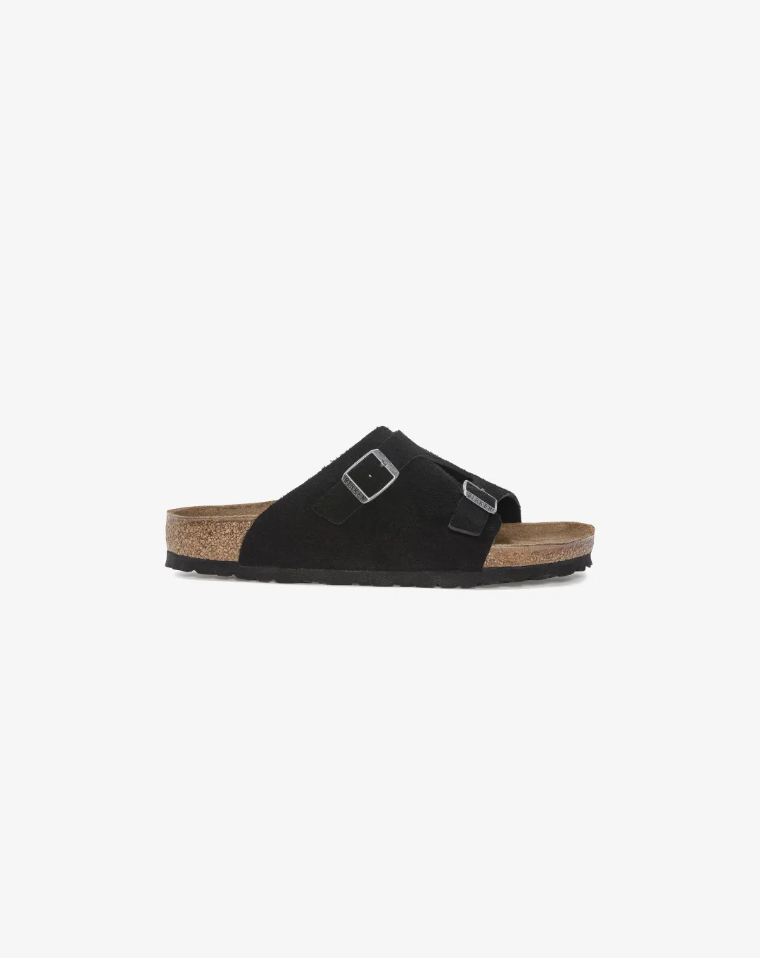 Birkenstock Zrich Suede Leather Sandal Black