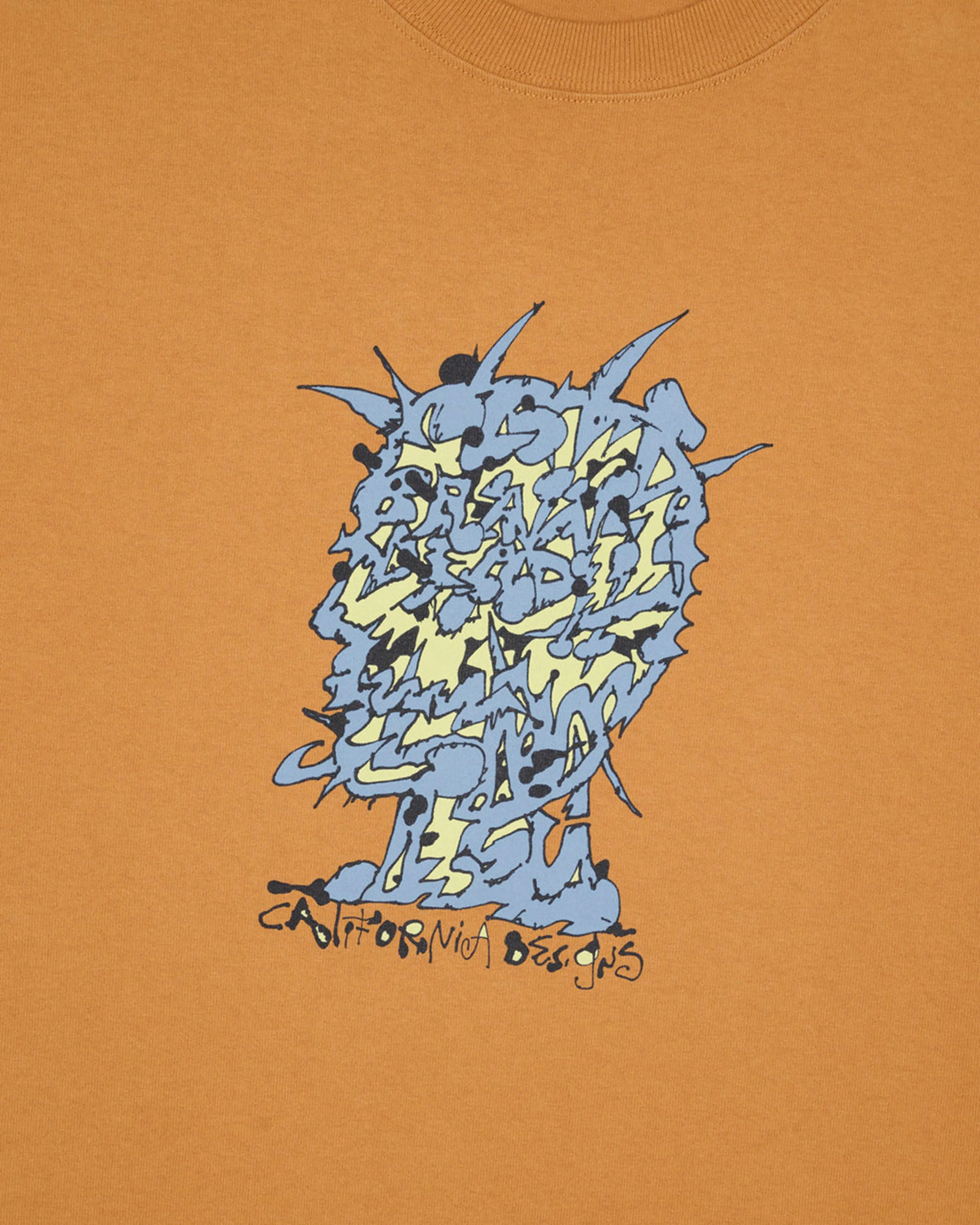 Brain Dead - Men's Scrambled Head T-Shirt - (Cumin)