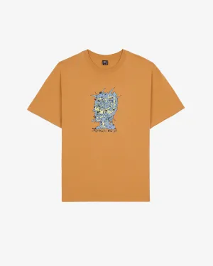 Brain Dead - Men's Scrambled Head T-Shirt - (Cumin)