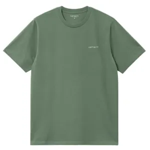 Carhartt WIP Script Embroidery T-Shirt Park/White