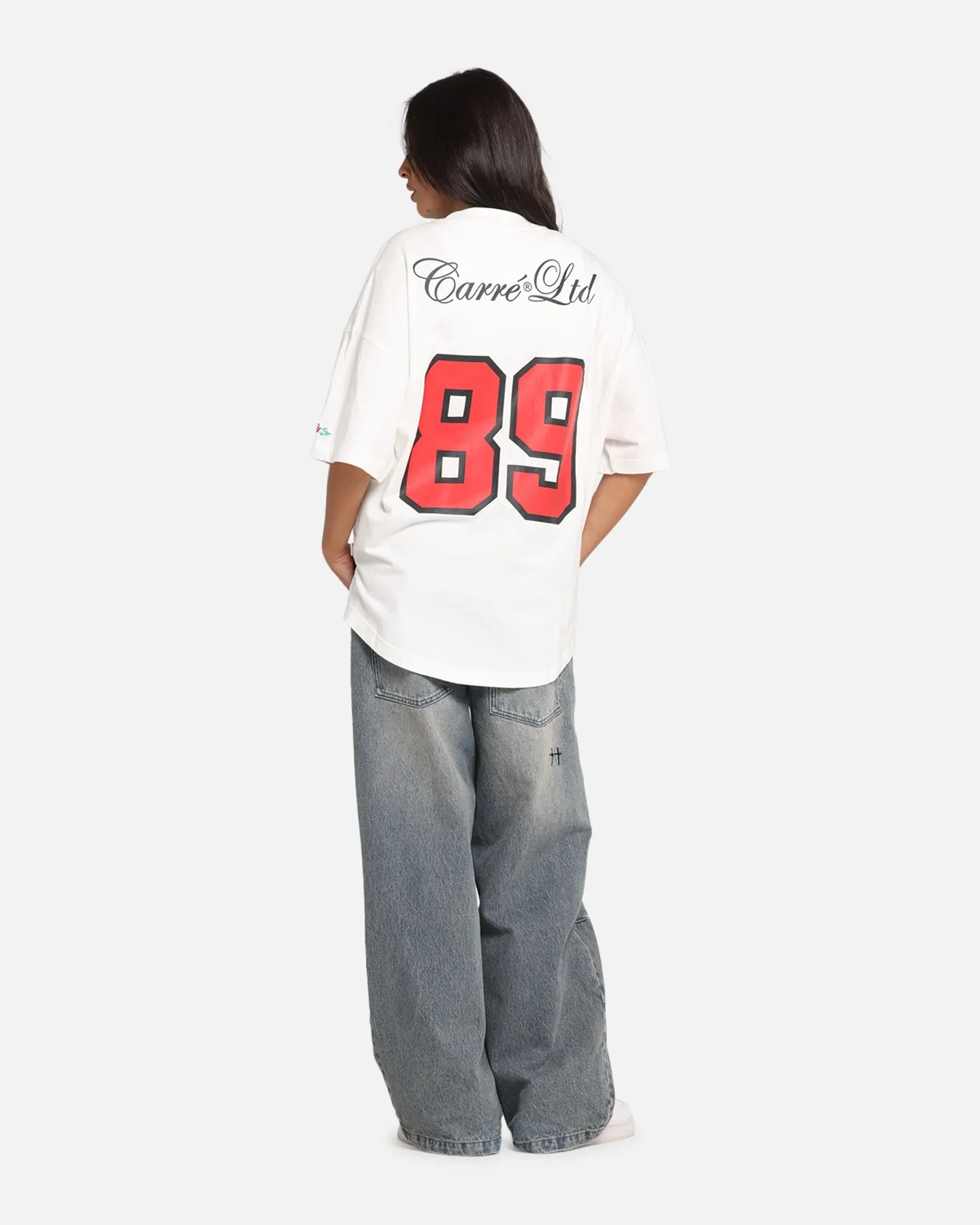 Carre Hitta Grid Iron T-Shirt Off White/Red