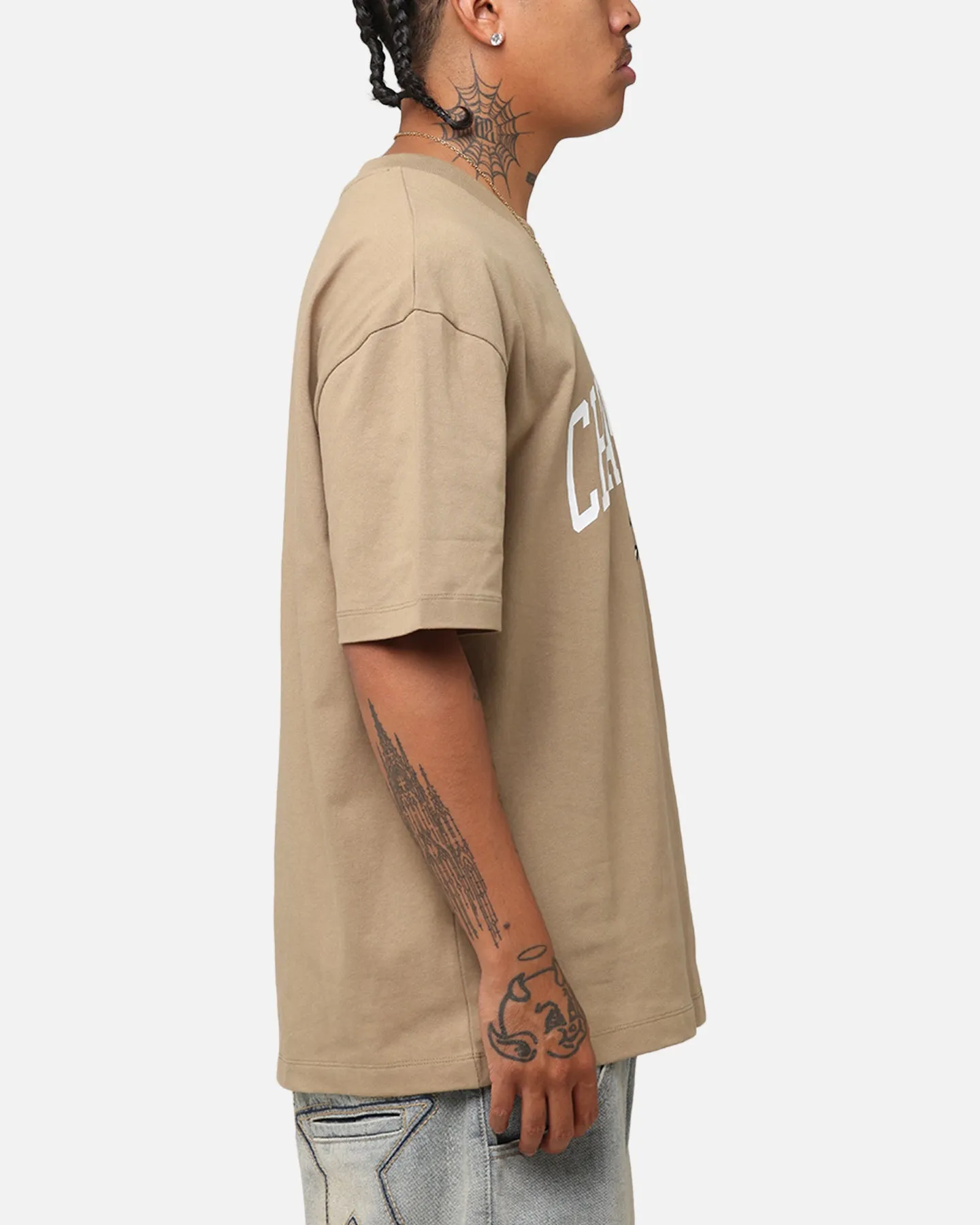 Champion Heritage Varsity Graphic T-Shirt Whole Wheat Khaki