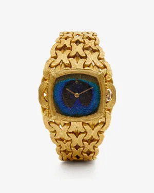 Classic 55 - Corum 18k Peacock Dial Jumbo Watch - (Gold)