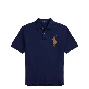 CLASSIC FIT LEATHER PONY MESH SHORT SLEEVE POLO