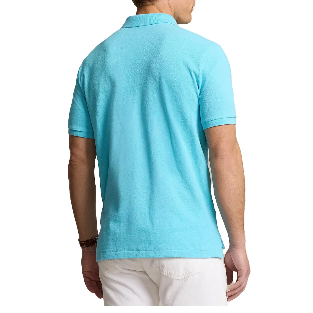 CLASSIC FIT MESH POLO SHIRT TURQUOISE NOVA