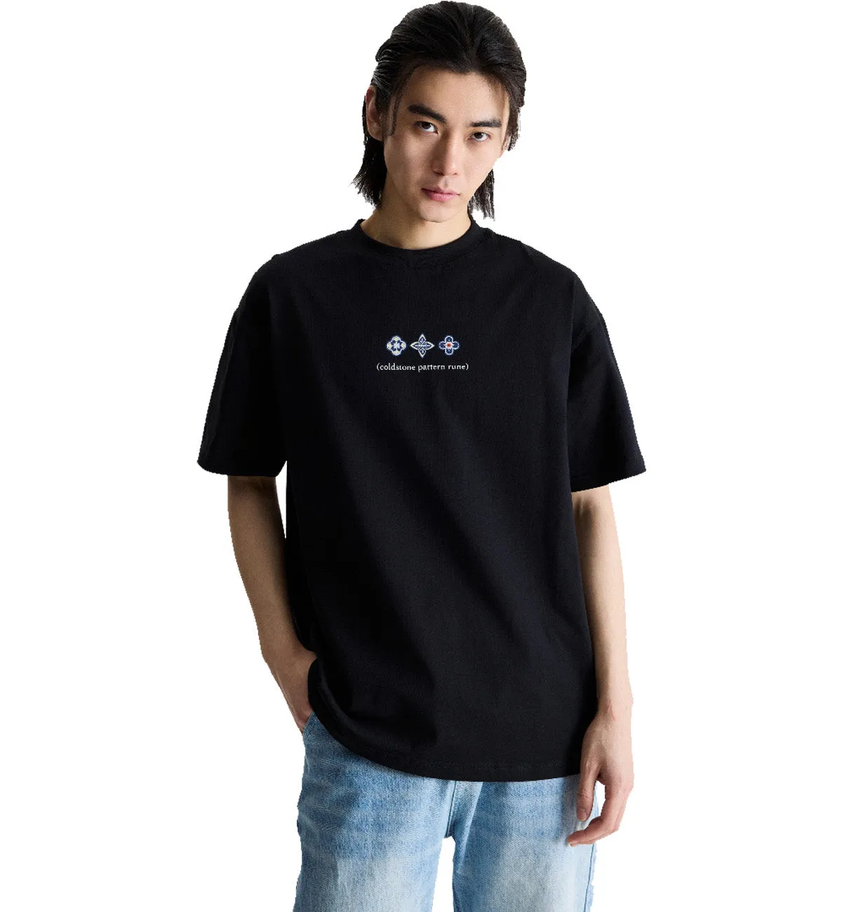 Coldstone Pattern Rune T-Shirt (Black)