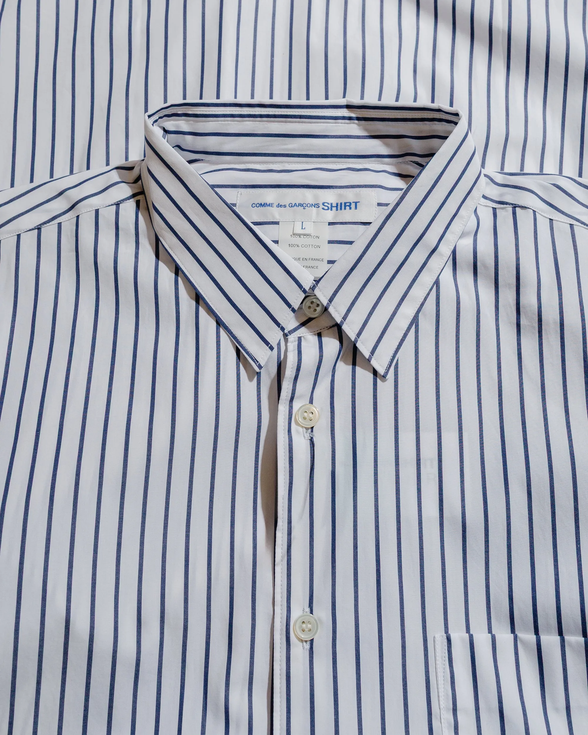 Comme des Garons SHIRT Wide Classic Shirt Stripe 119