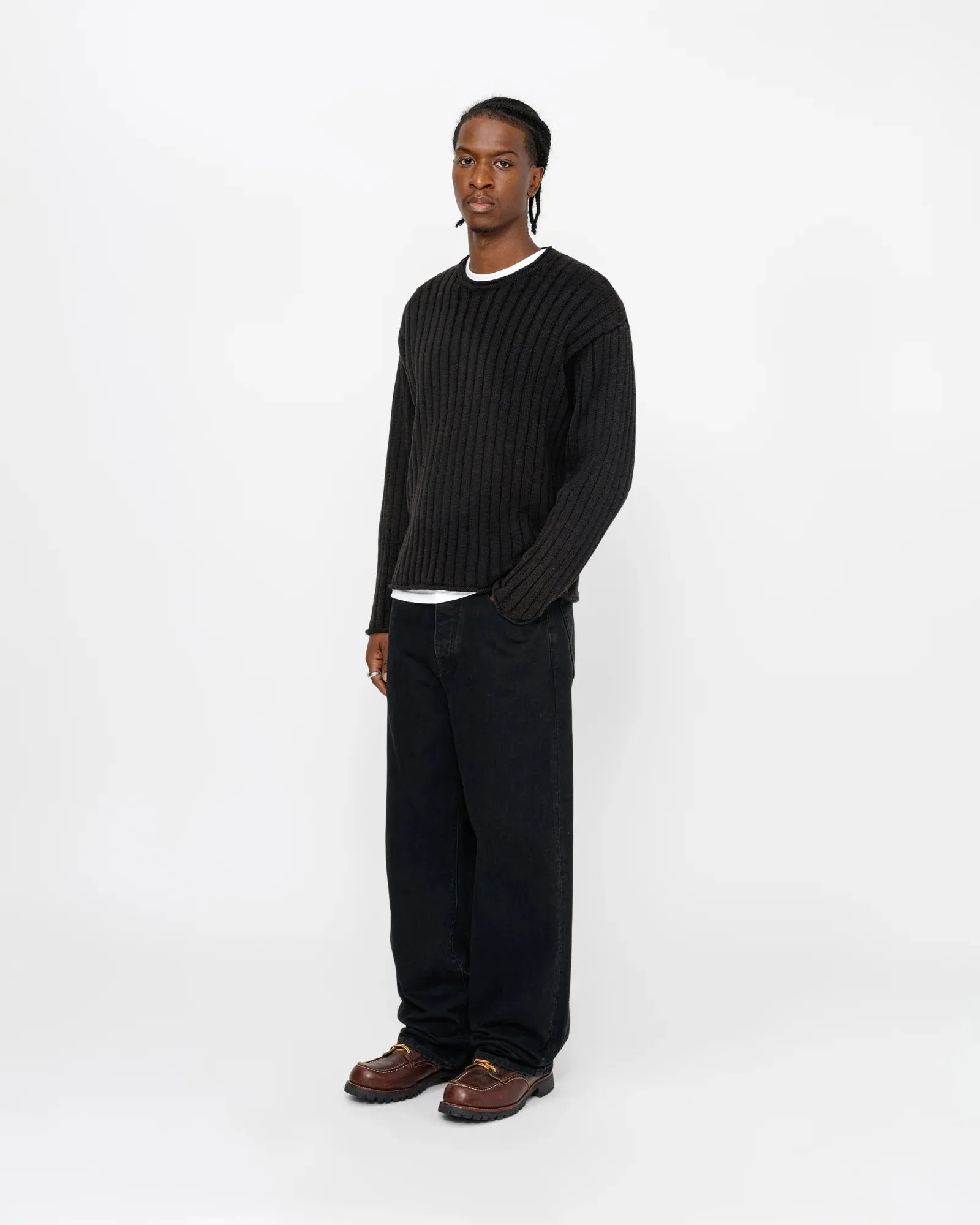 Cotton Slub Rib Crew