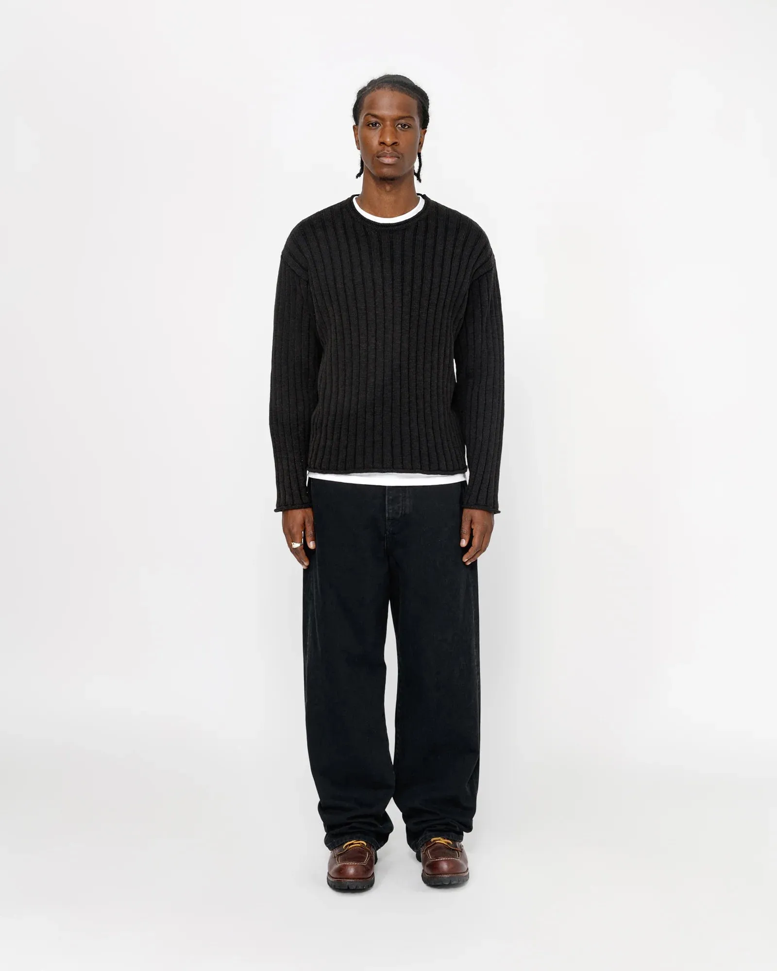 Cotton Slub Rib Crew