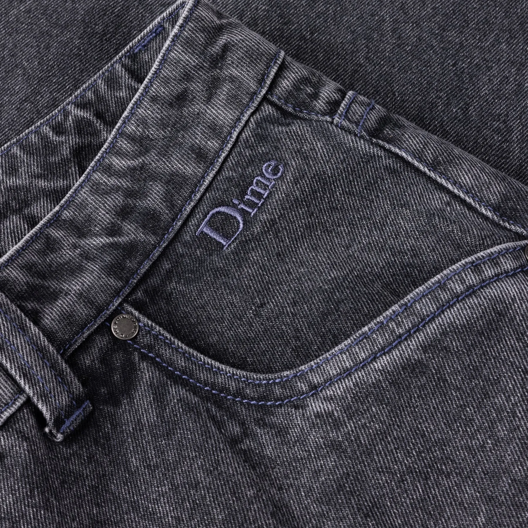 Dime Classic Baggy Denim Pants // Faded Black