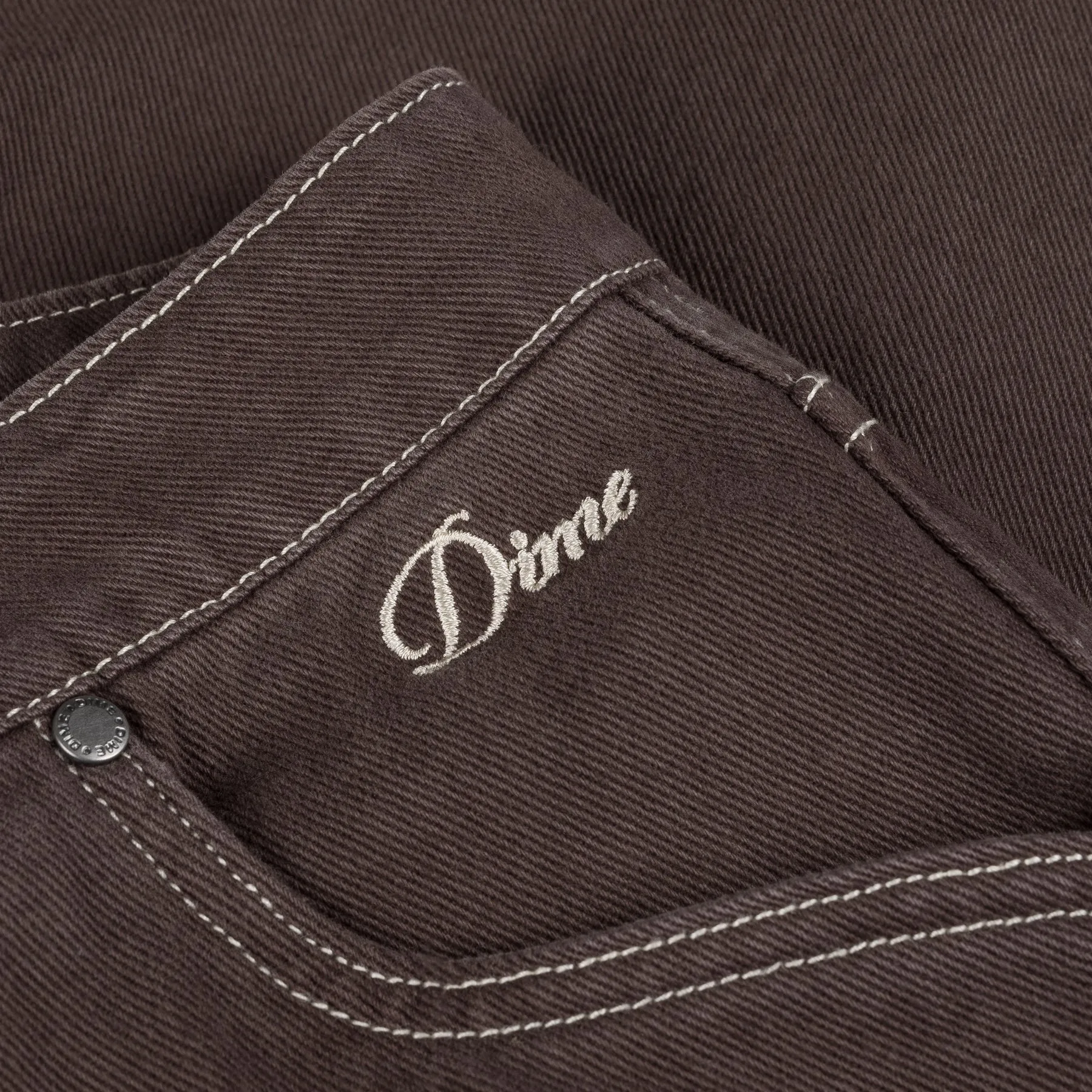 Dime Classic Denim Short // Brown Washed