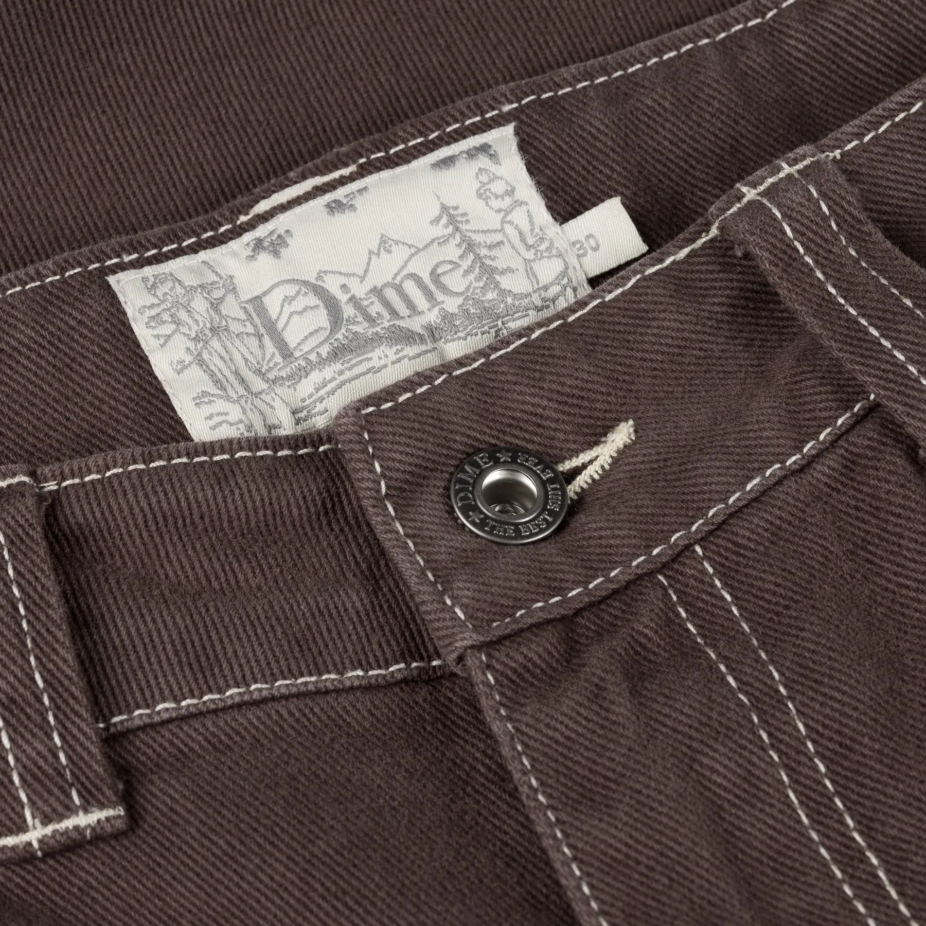 Dime Classic Denim Short // Brown Washed