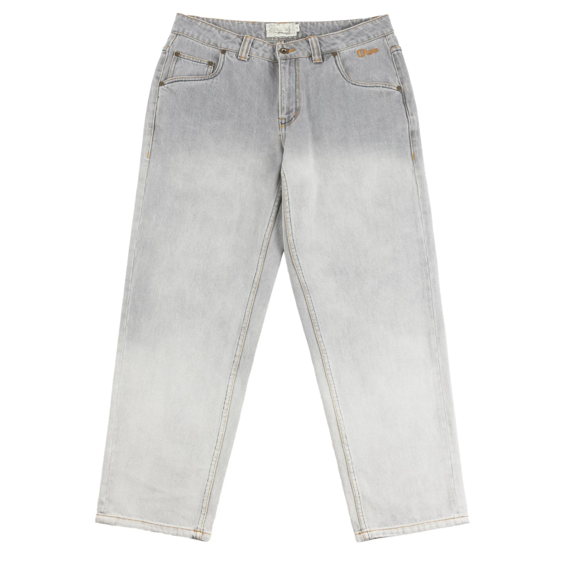 Dime Classic Relaxed Denim Pants // Dipped sandblasted gray