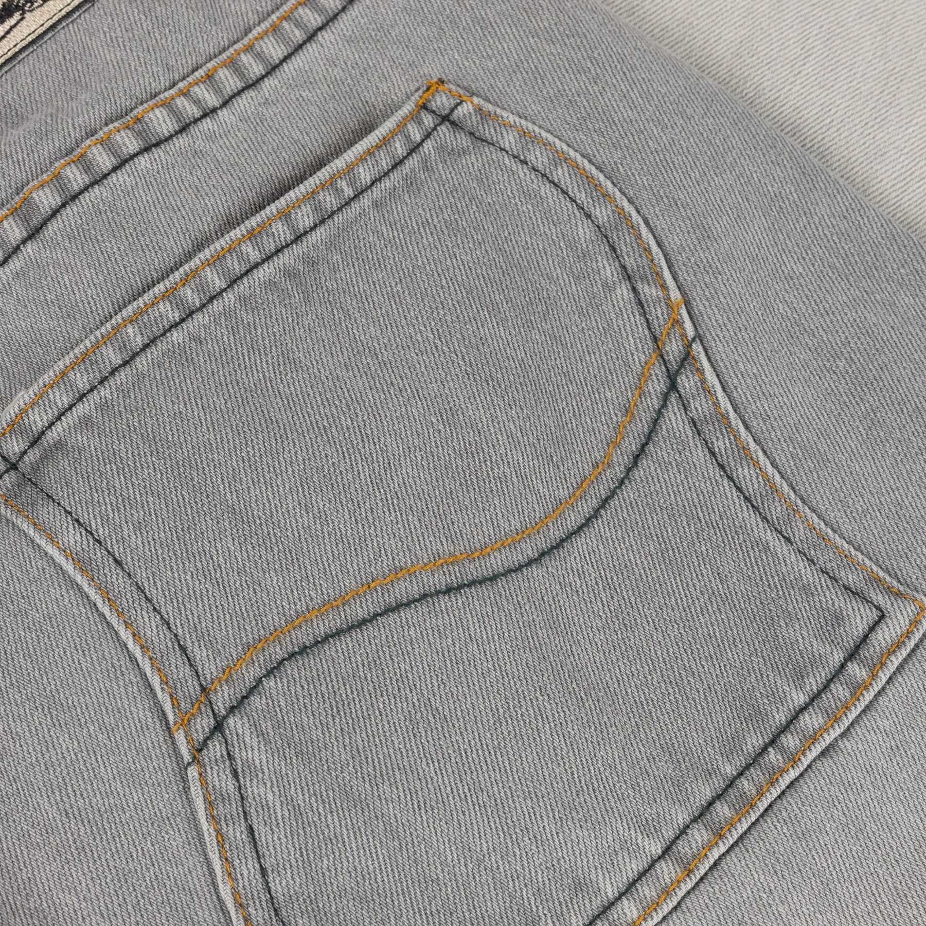 Dime Classic Relaxed Denim Pants // Dipped sandblasted gray