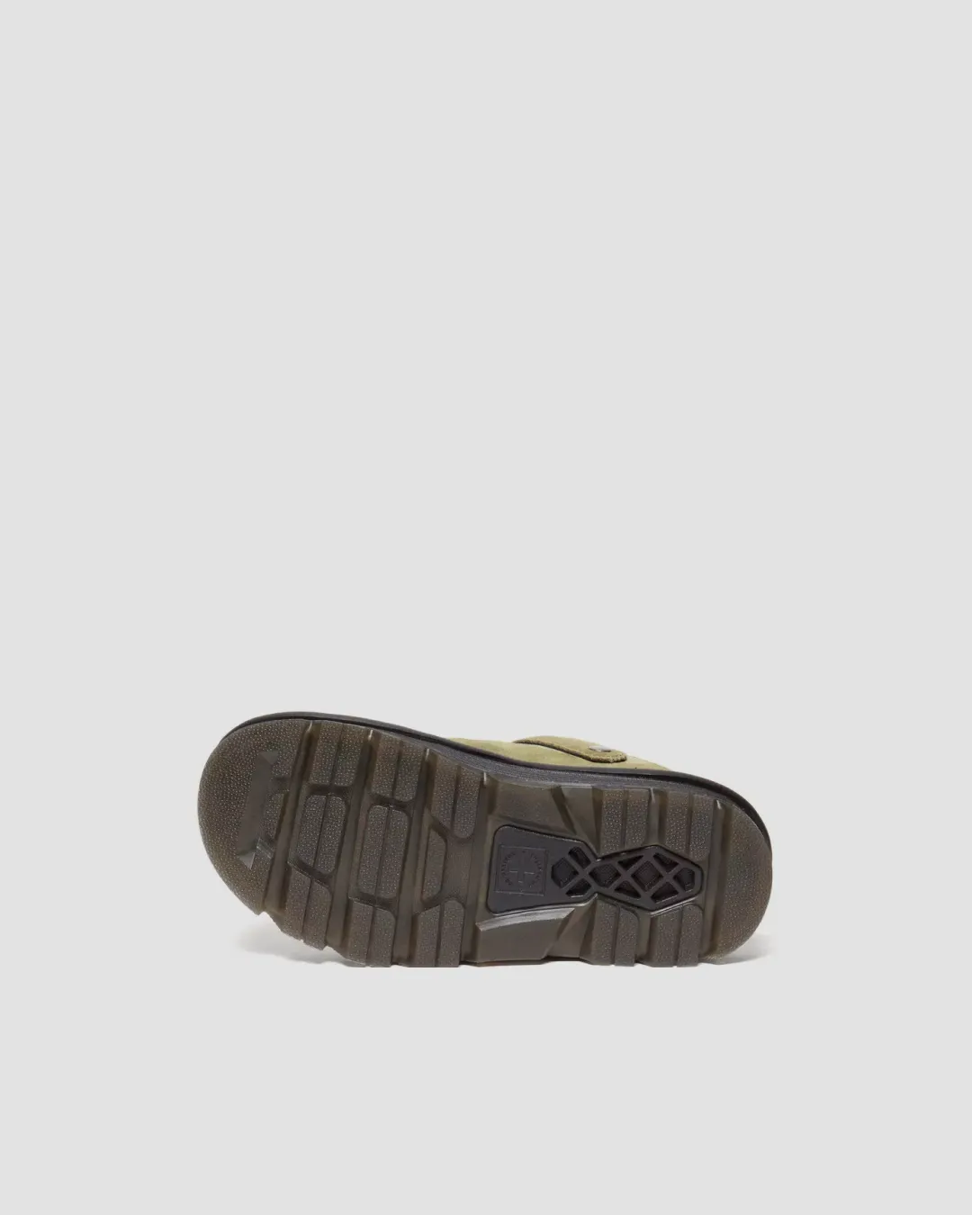 Dr Martens Zebzag Suede Casual Slingback Platform Mules in Muted Olive