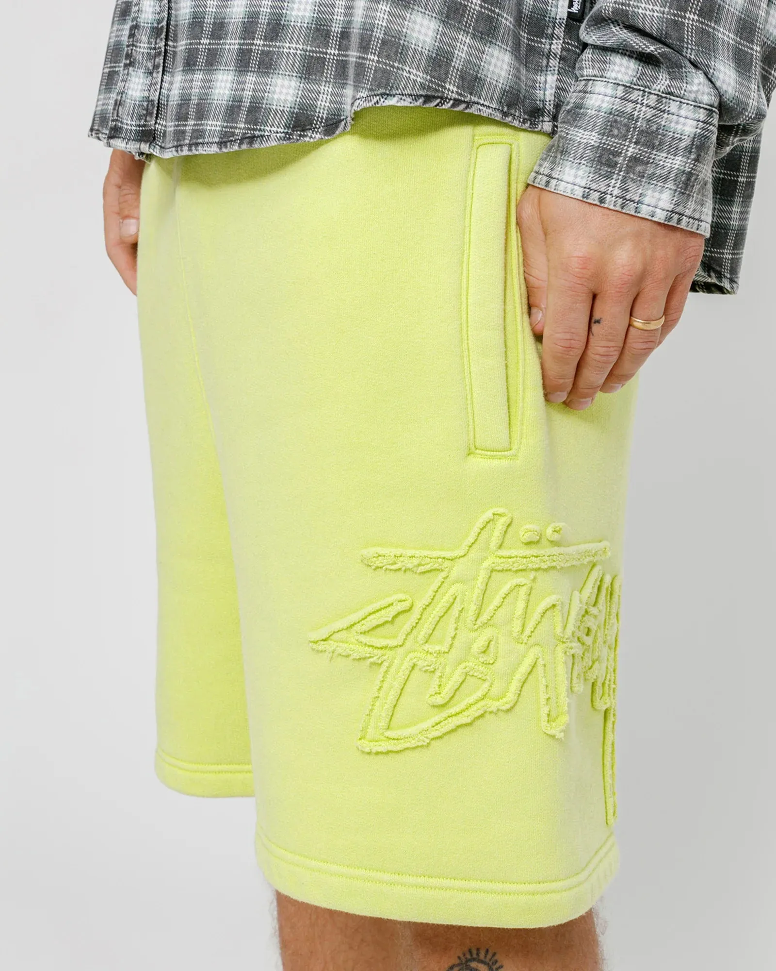 Fleece Short Tonal Applique