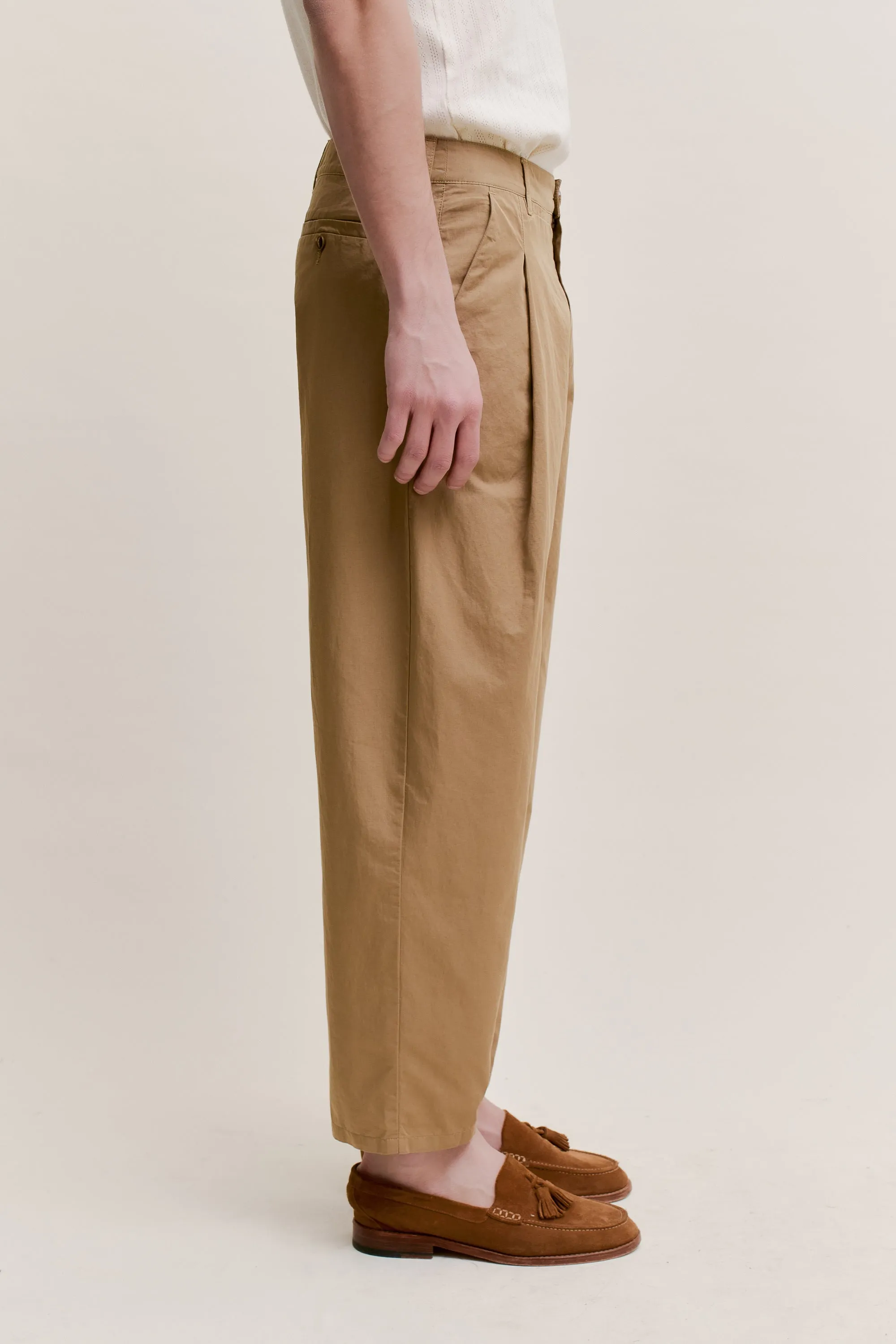 FOLDED WIDE TROUSERS