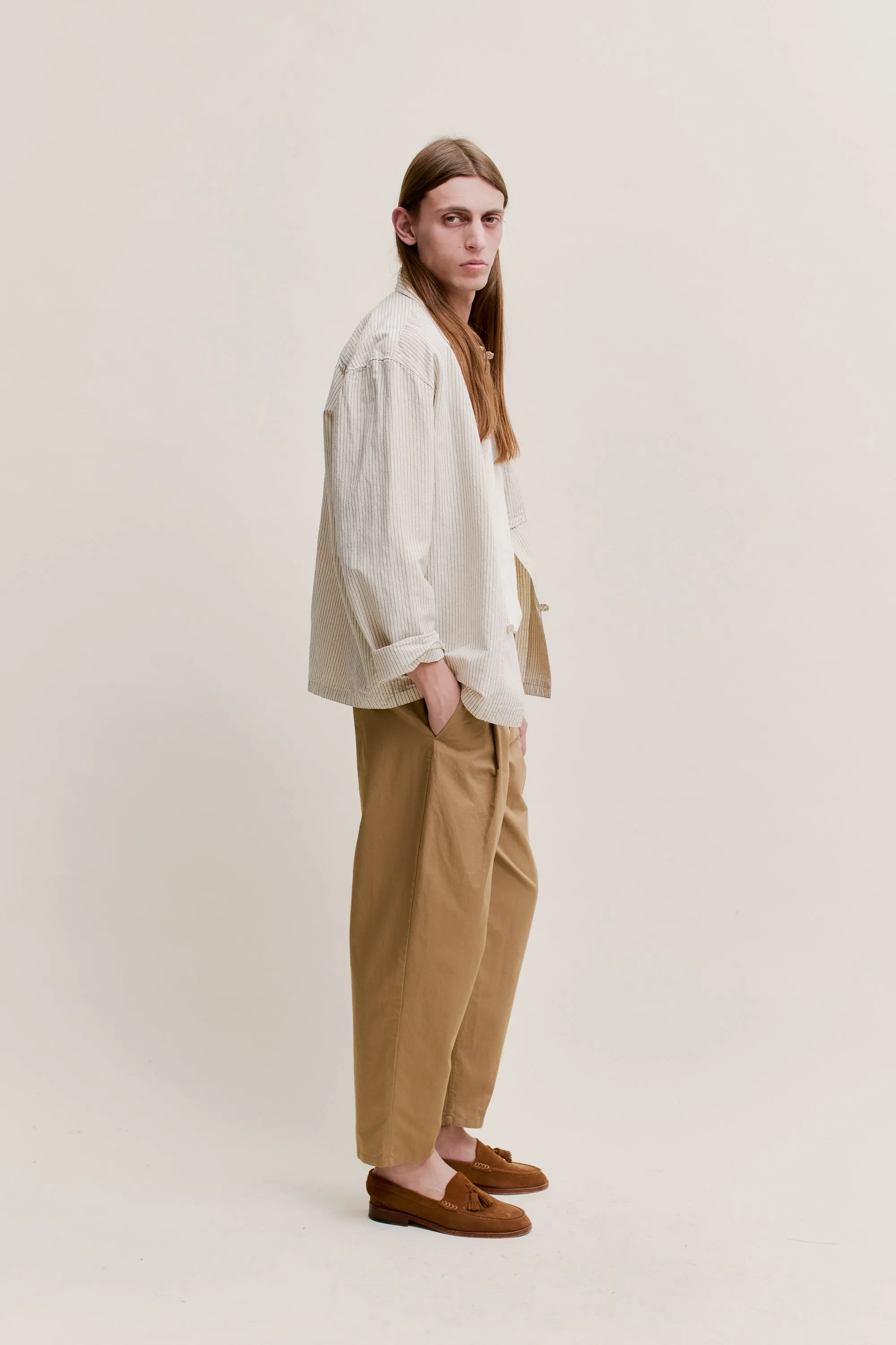 FOLDED WIDE TROUSERS
