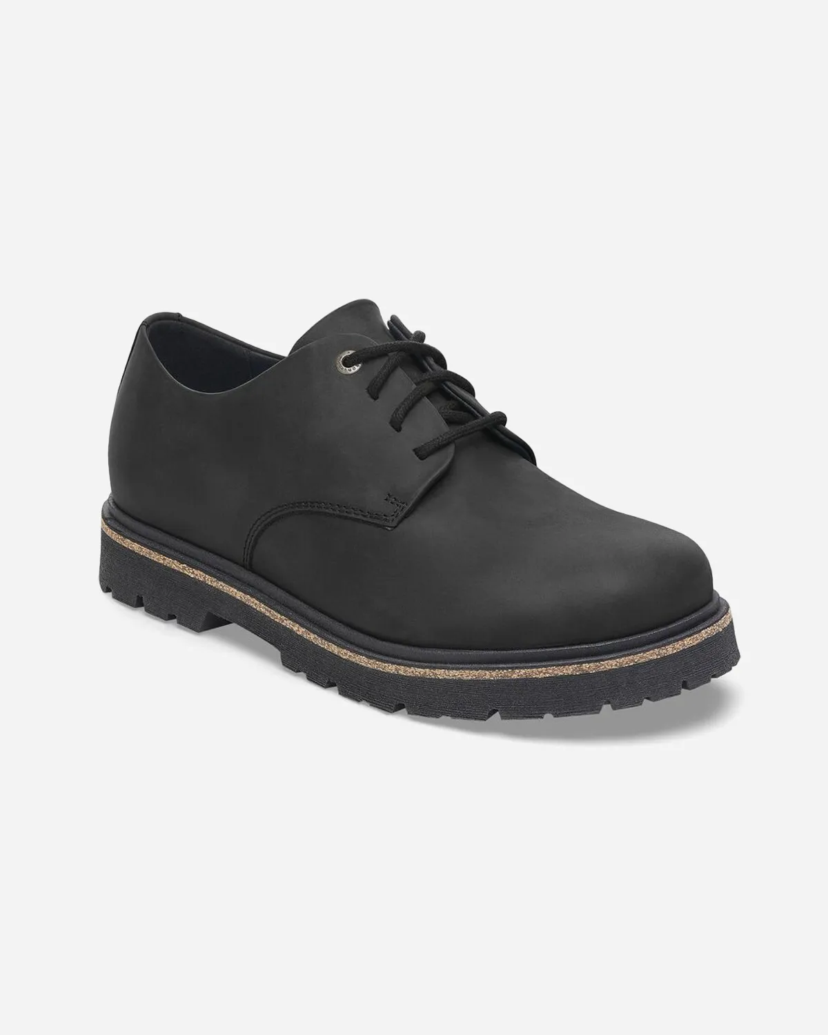 Highwood Lace Low Natural Leather Regular - black