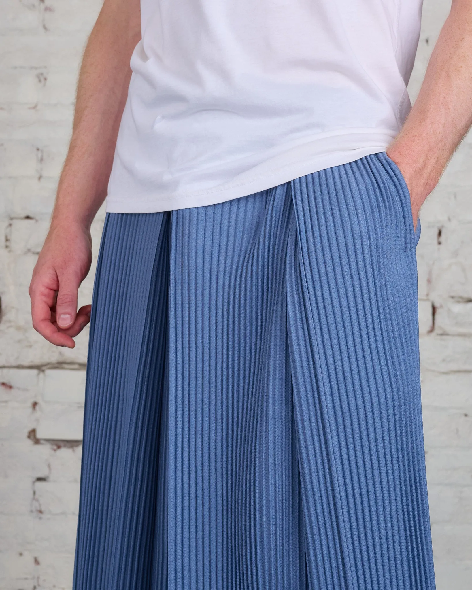 HOMME PLISS ISSEY MIYAKE Pleats August Relax Pant Blue Gray