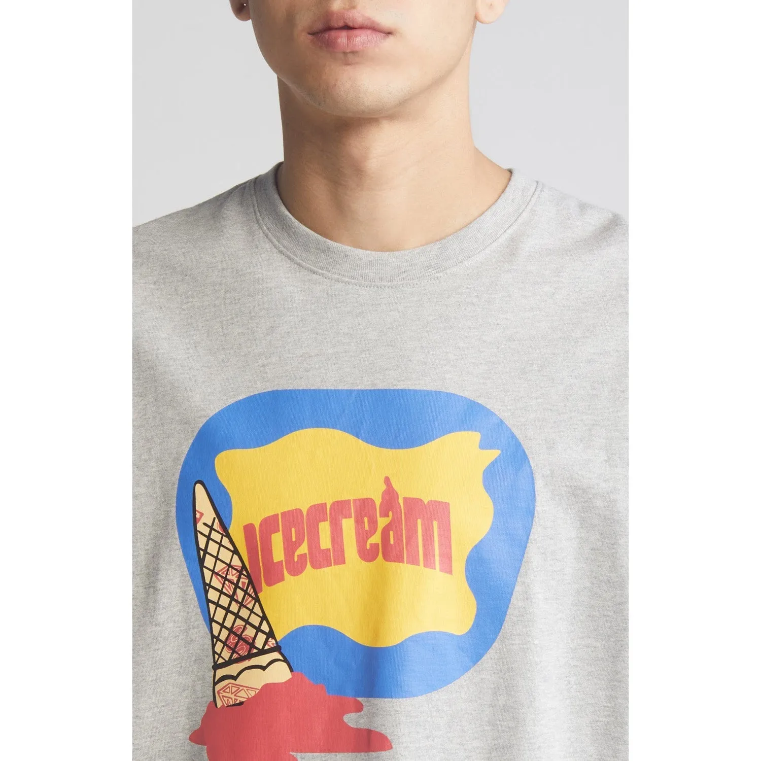 ICECREAM Men Cone Classic SS Tee Heather Grey
