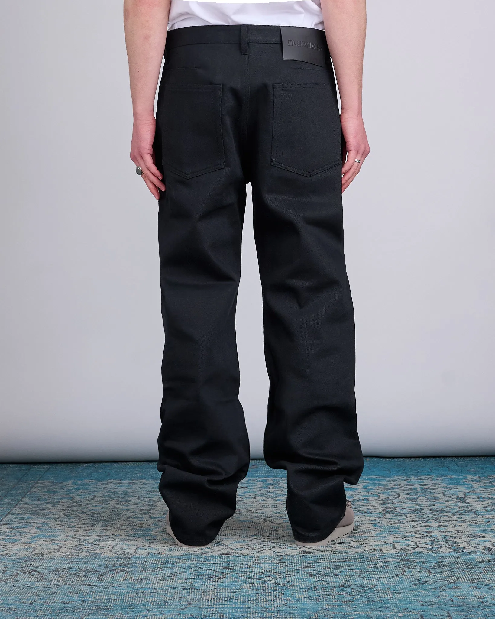 Jil Sander Denim 01 Loose Trouser Jean Black
