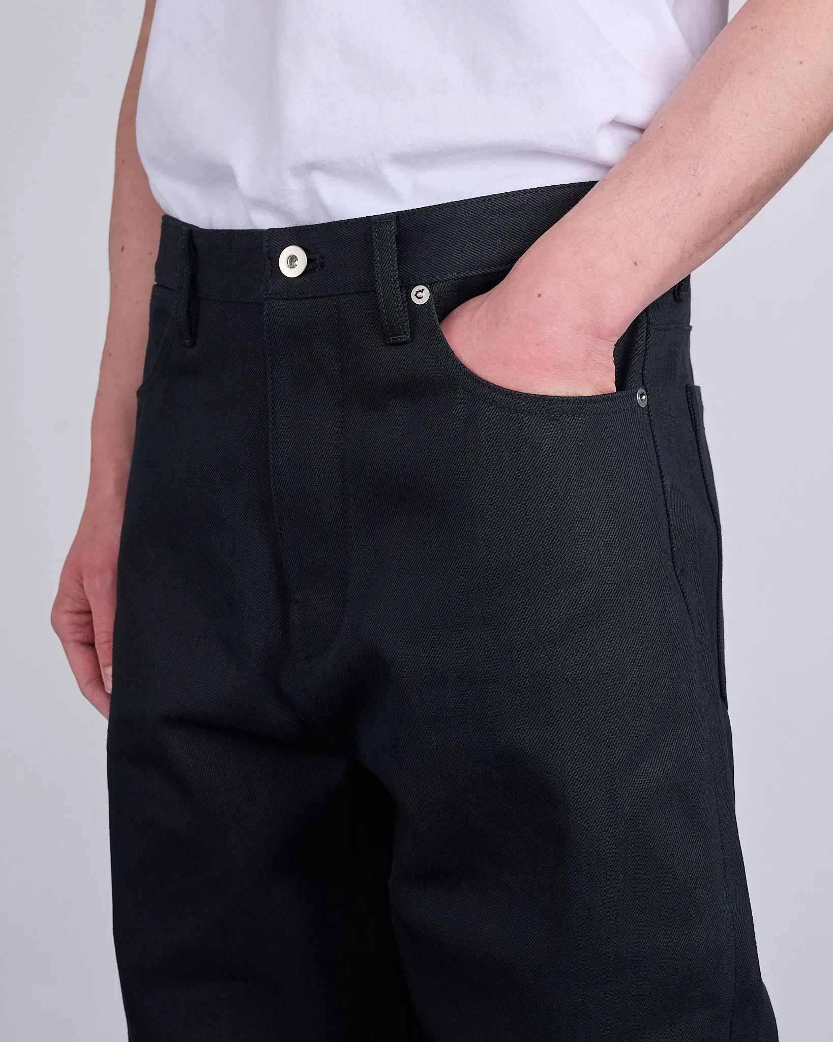 Jil Sander Denim 01 Loose Trouser Jean Black