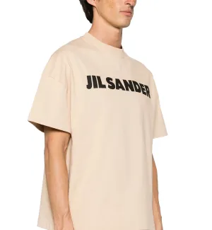 JIL SANDER Logo Printed T-Shirt (Beige)