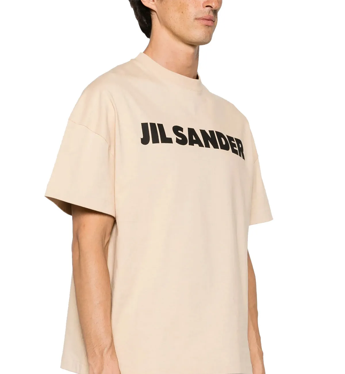JIL SANDER Logo Printed T-Shirt (Beige)