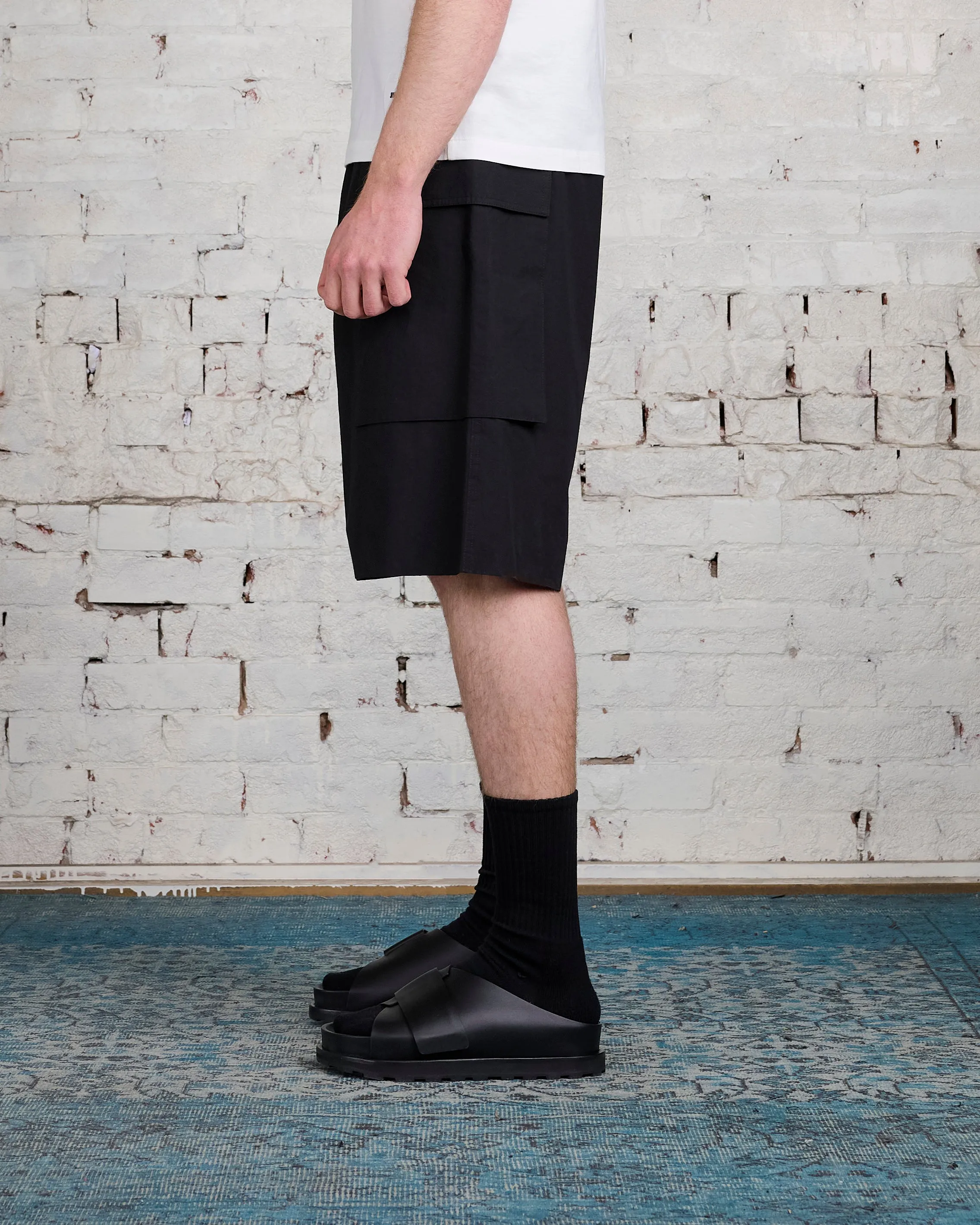 Jil Sander  Relaxed Fit Cargo Short Black