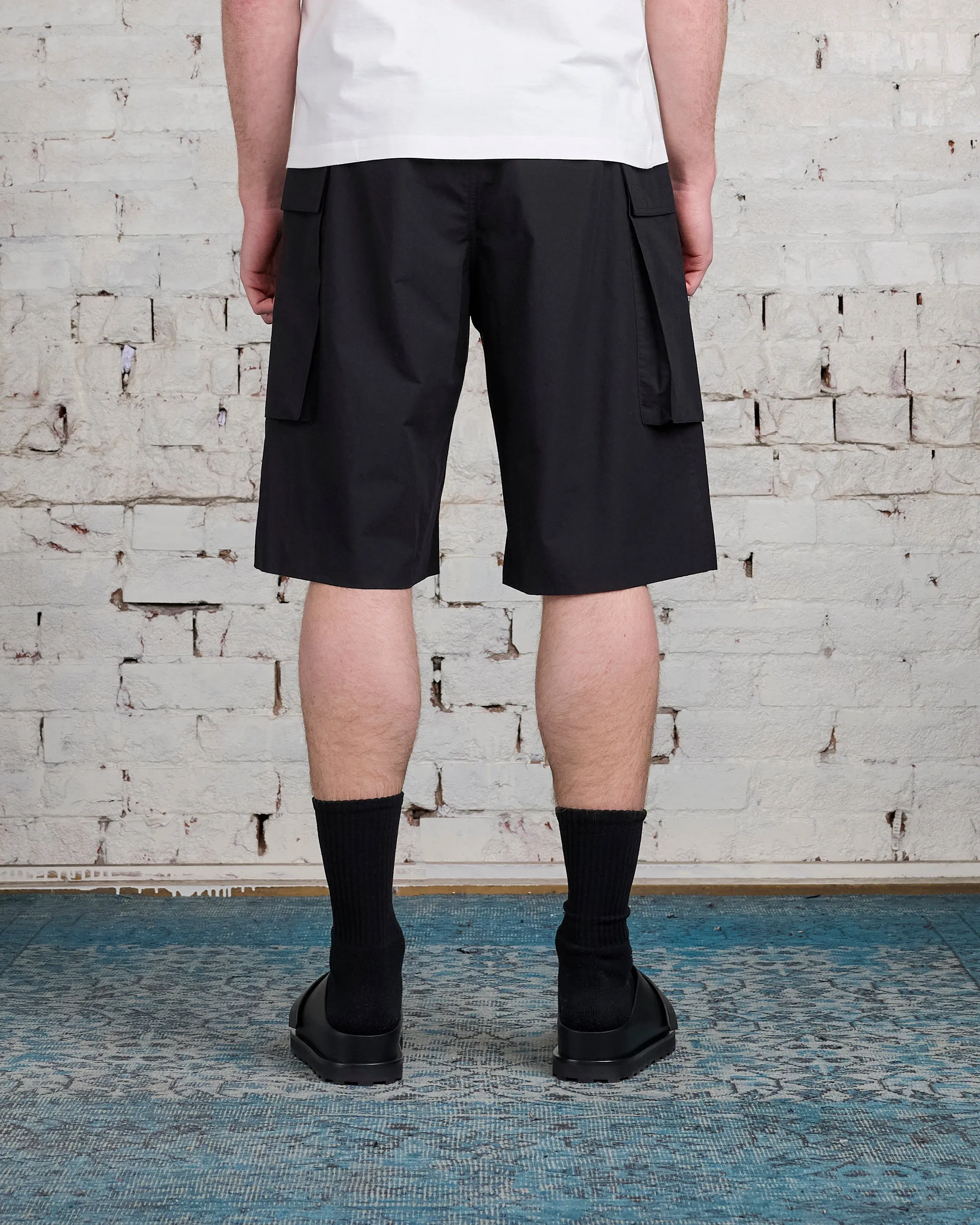 Jil Sander  Relaxed Fit Cargo Short Black