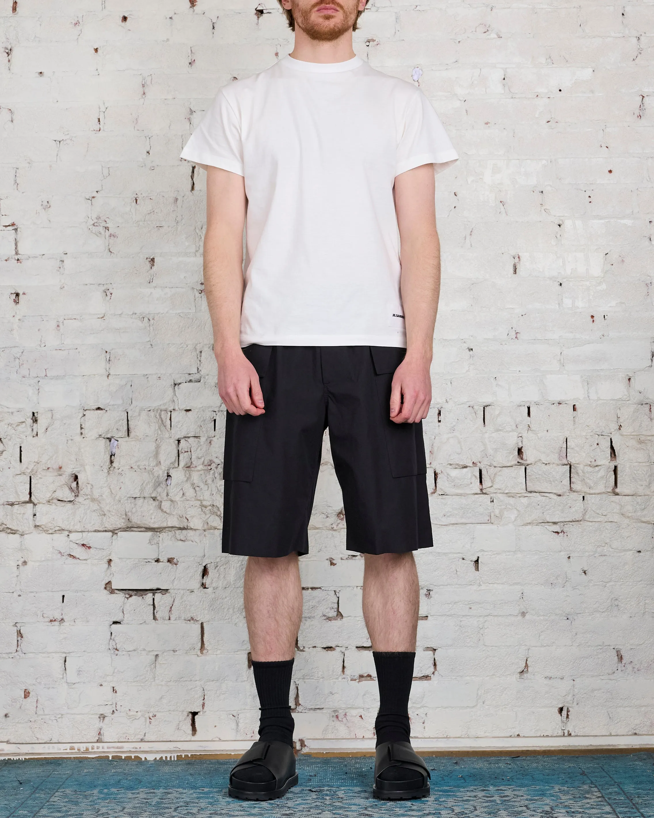 Jil Sander  Relaxed Fit Cargo Short Black