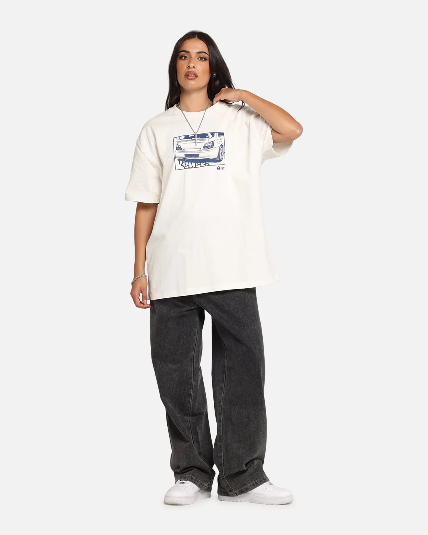 Key Street Halftone T-Shirt Off White