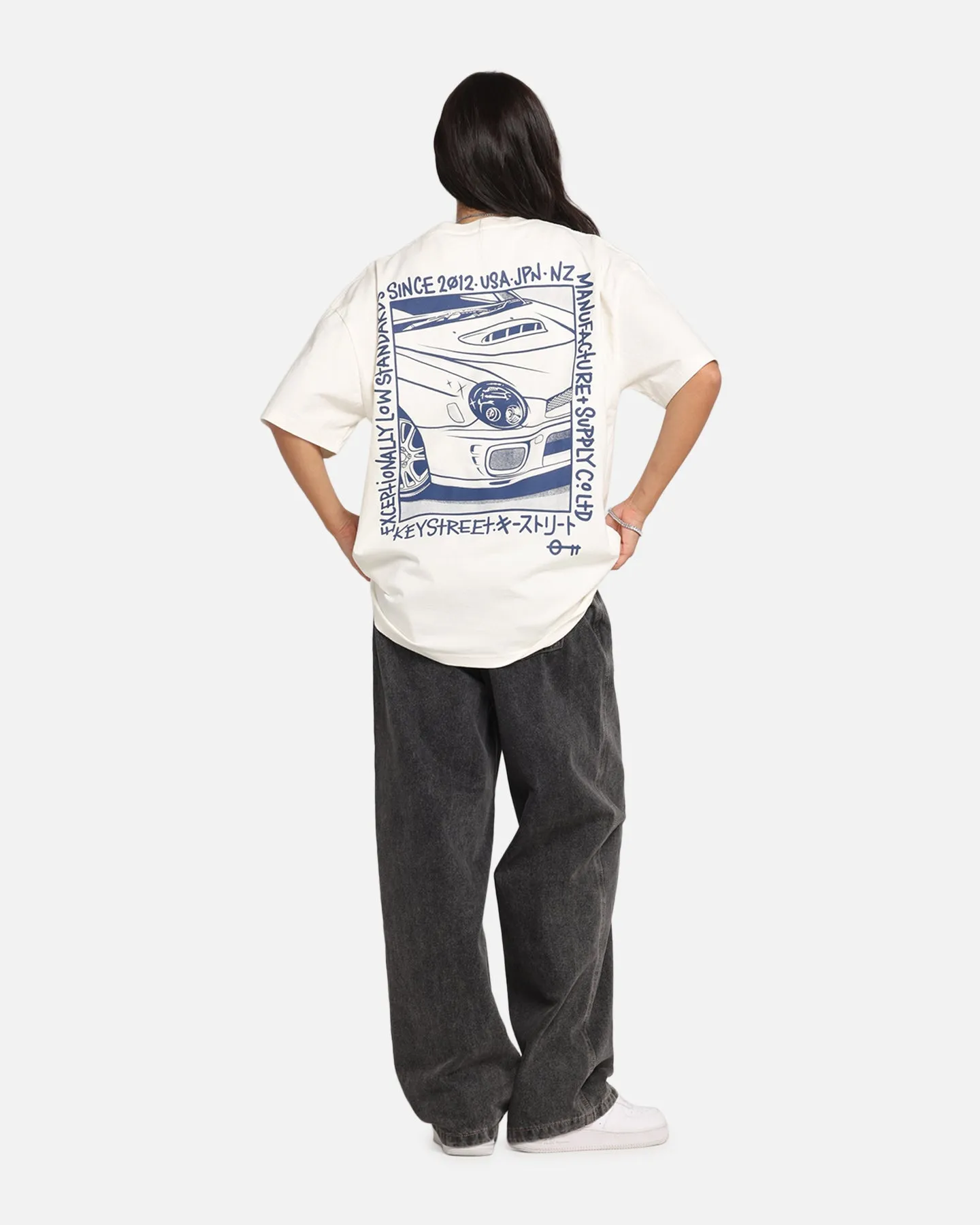 Key Street Halftone T-Shirt Off White