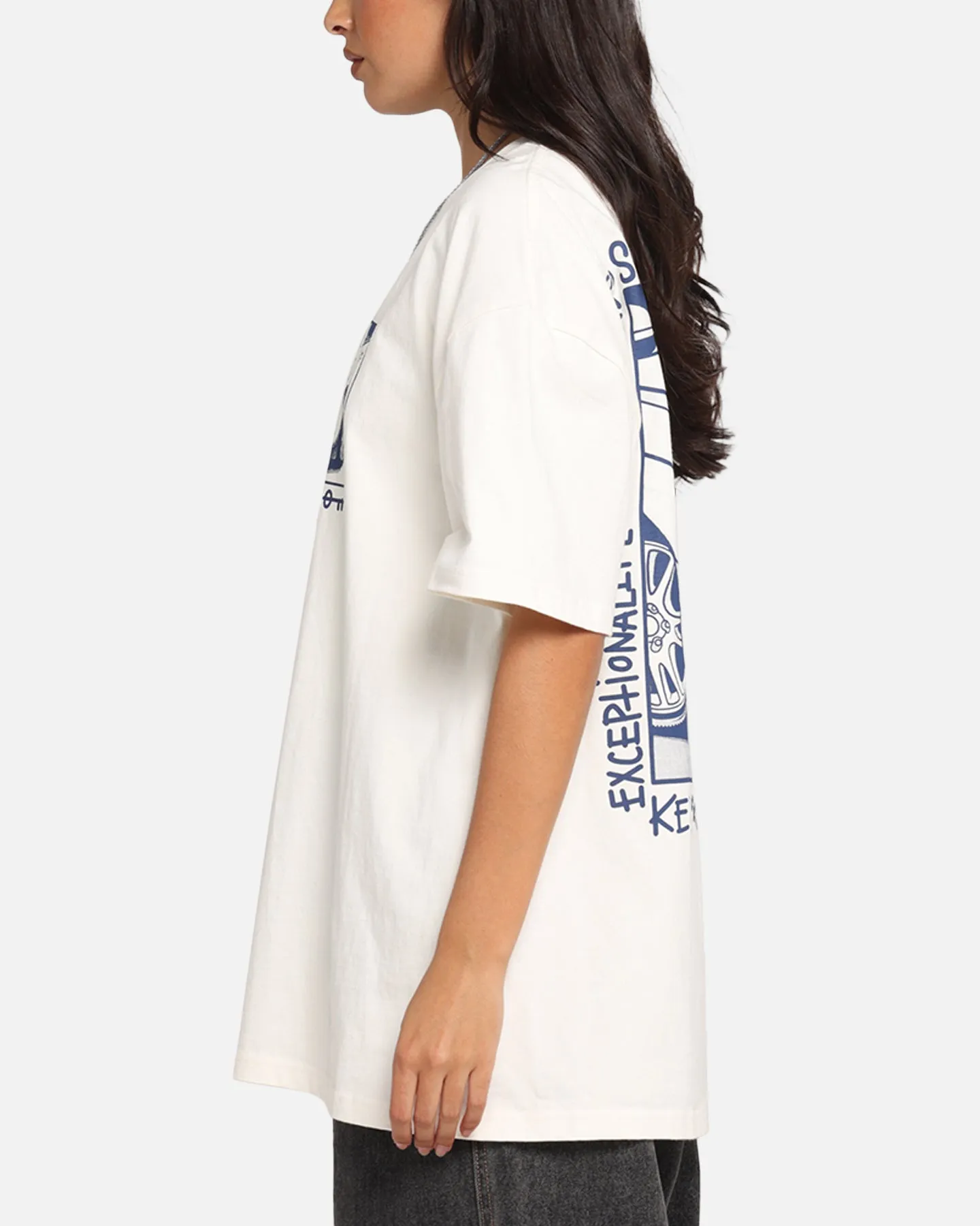 Key Street Halftone T-Shirt Off White