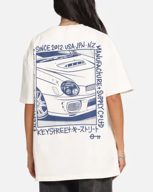 Key Street Halftone T-Shirt Off White