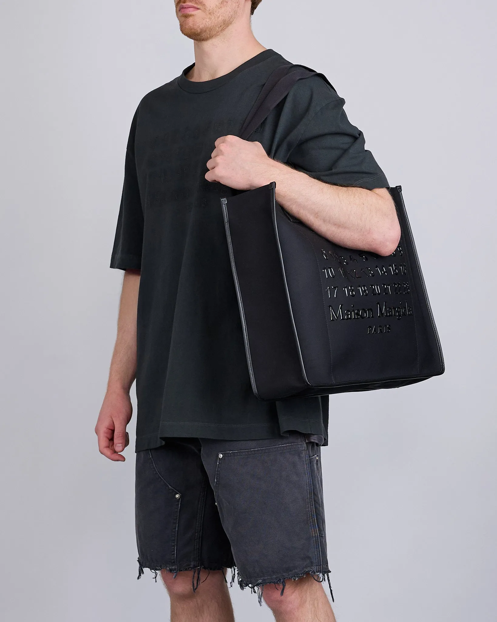 Maison Margiela Cabas Shopping Bag Large Black Black