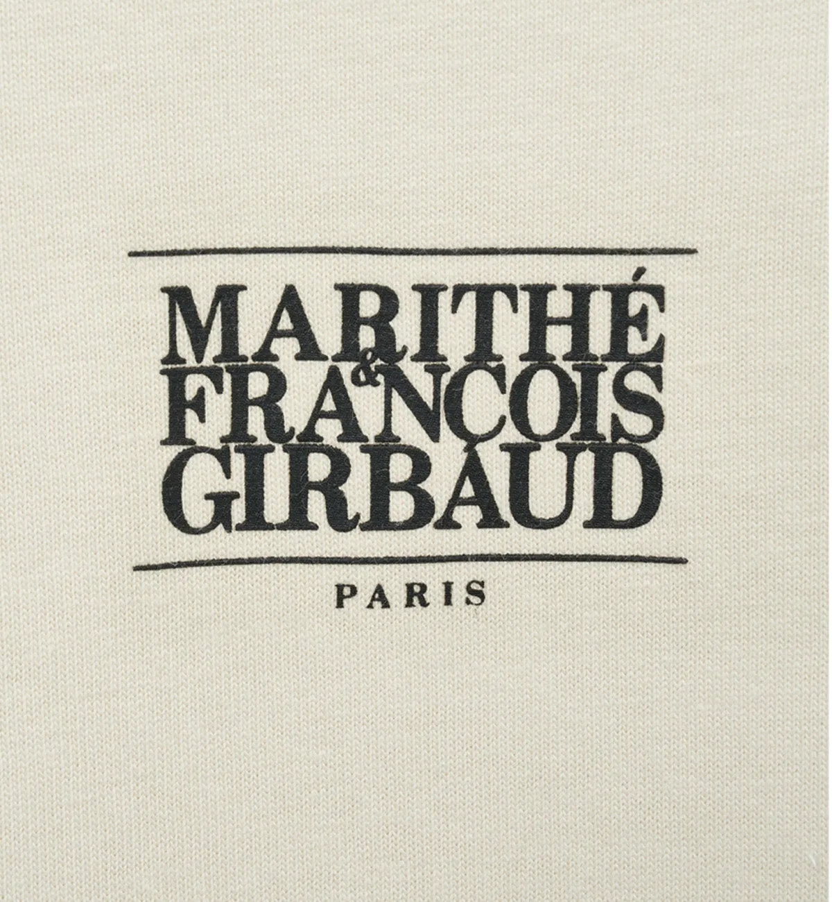 Marithe Small Classic Logo T-Shirt (Light Beige)