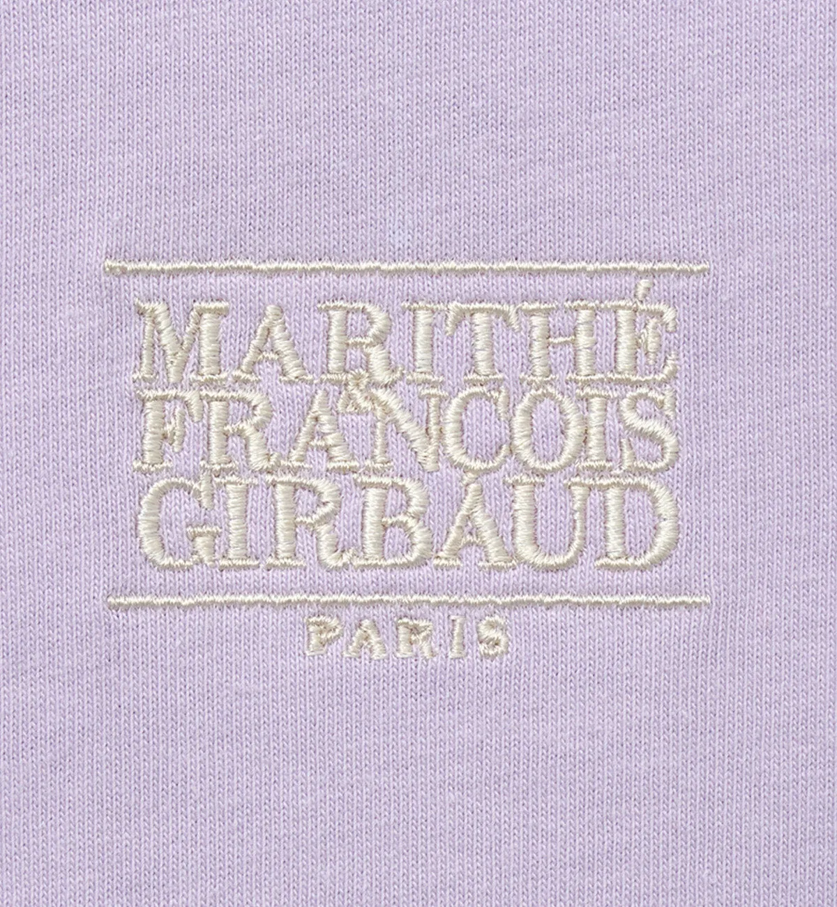 Marithe W Classic Logo Ringer T-Shirt (Light Purple)