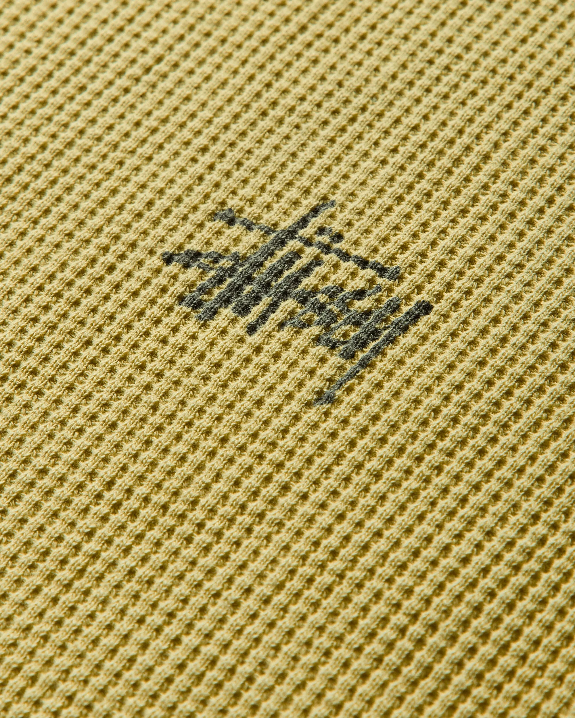 Men's 2 Tone Thermal Longsleeve T-Shirt Yellow